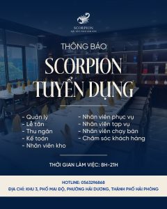 SCORPION TUYỂN DỤNG - CƠ HỘI LÀM VIỆC HẤP DẪN
